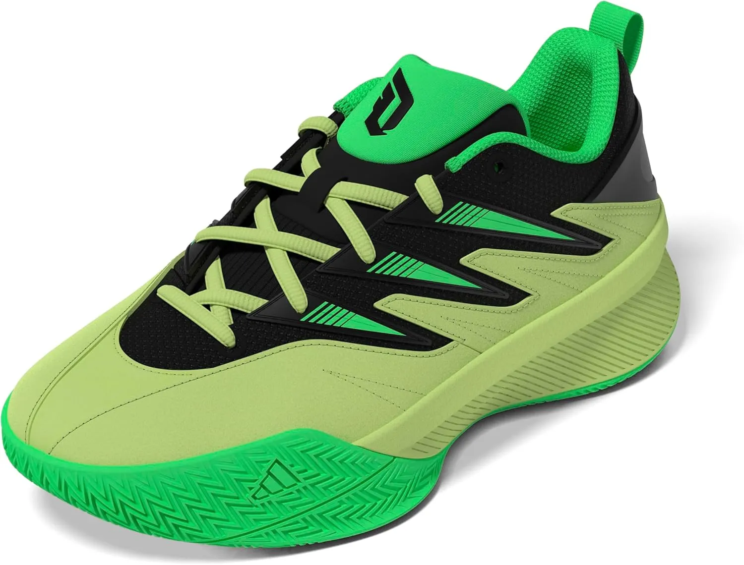 Adidas Dame Certified 3 - Boys' Grade School (JP7658, Black/Pulse Lime/Screaming Green)