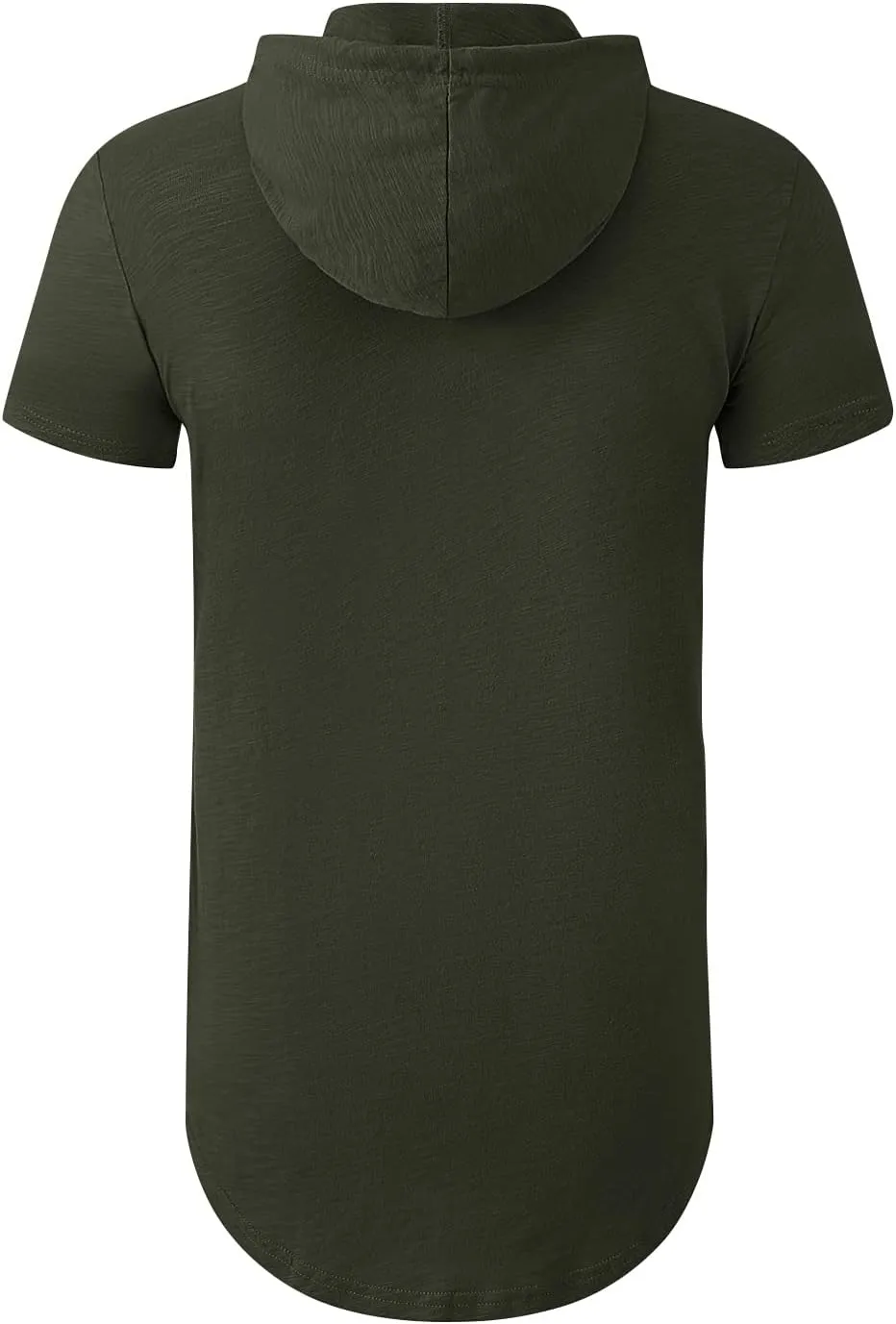 Aiyino Men's Short Sleeve Athletic Hoodies Sport Sweatshirt Solid Color Fashion Pullover