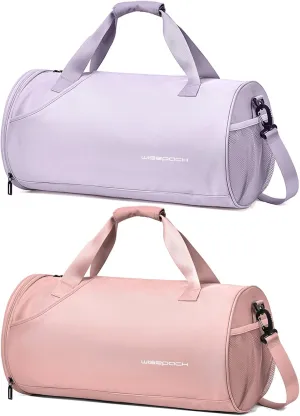Bag for Women Fashion Simple Duffle Bag Women Small Duffle Bag for Men Travel Bag Sport Bag Weekender Bags for Women Swim Bag Workout Bag with Wet Pocket and Shoes Compartment Purple
