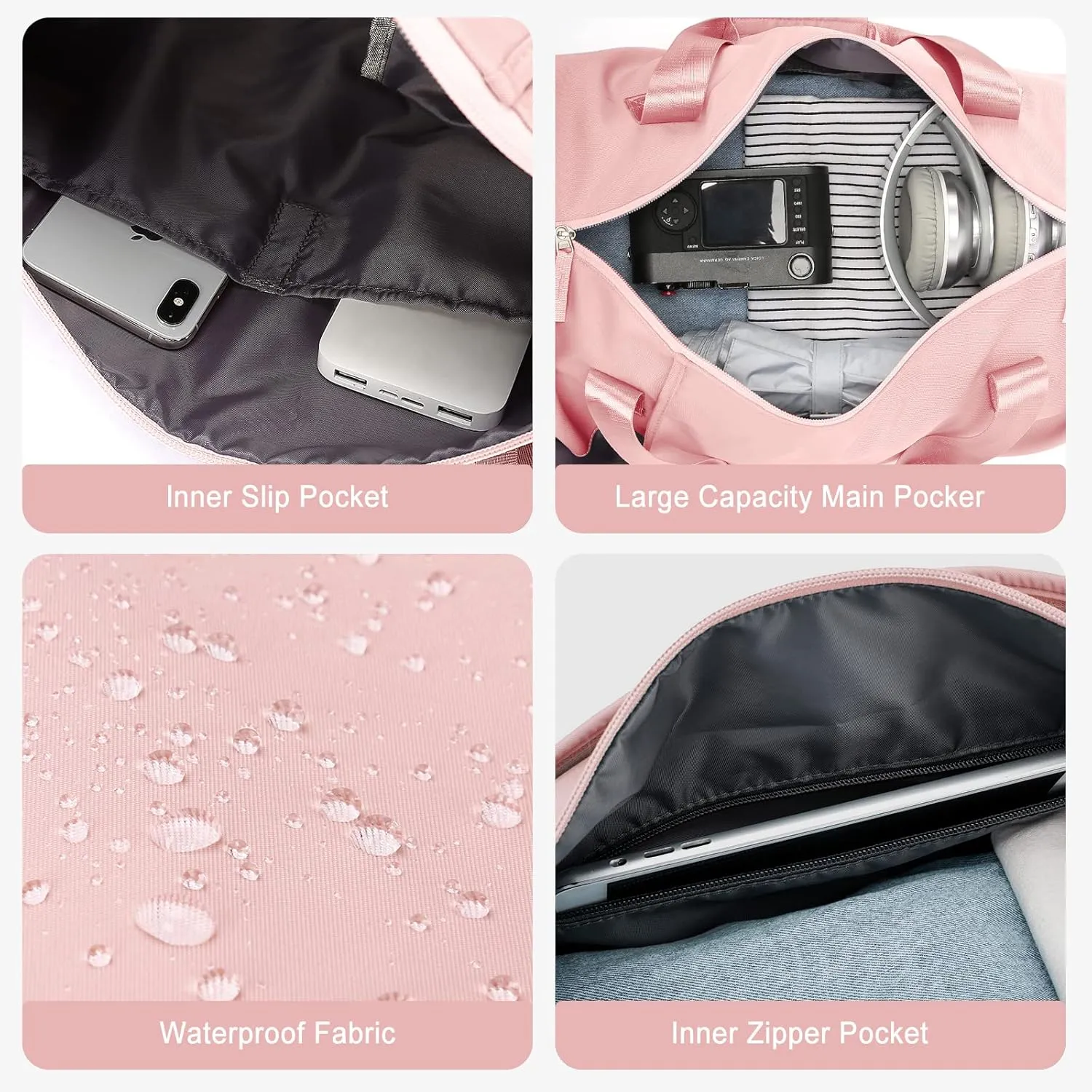 Bag for Women Fashion Simple Duffle Bag Women Small Duffle Bag for Men Travel Bag Sport Bag Weekender Bags for Women Swim Bag Workout Bag with Wet Pocket and Shoes Compartment Purple