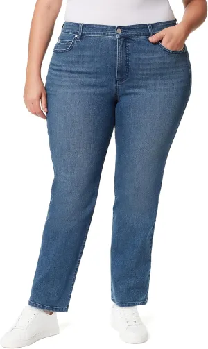 Bandolino Women's Mandie Signature Fit High Rise Straight Leg Jean