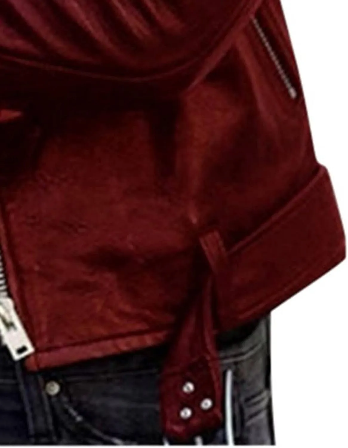 BOXIACEY Women's Cool Faux Leather Jacket Casual Fall Long Sleeve Short Jacket Outerwear Zipper Fitted Coat