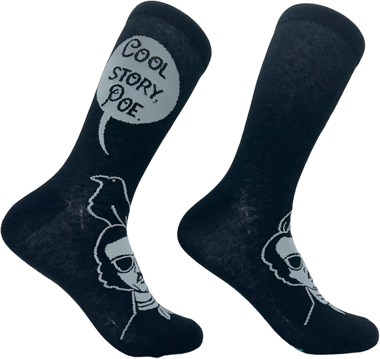 Crazy Dog T-Shirts Women's Cool Story Poe Socks Funny Arrogant Edgar Allan Poe Joke Footwear