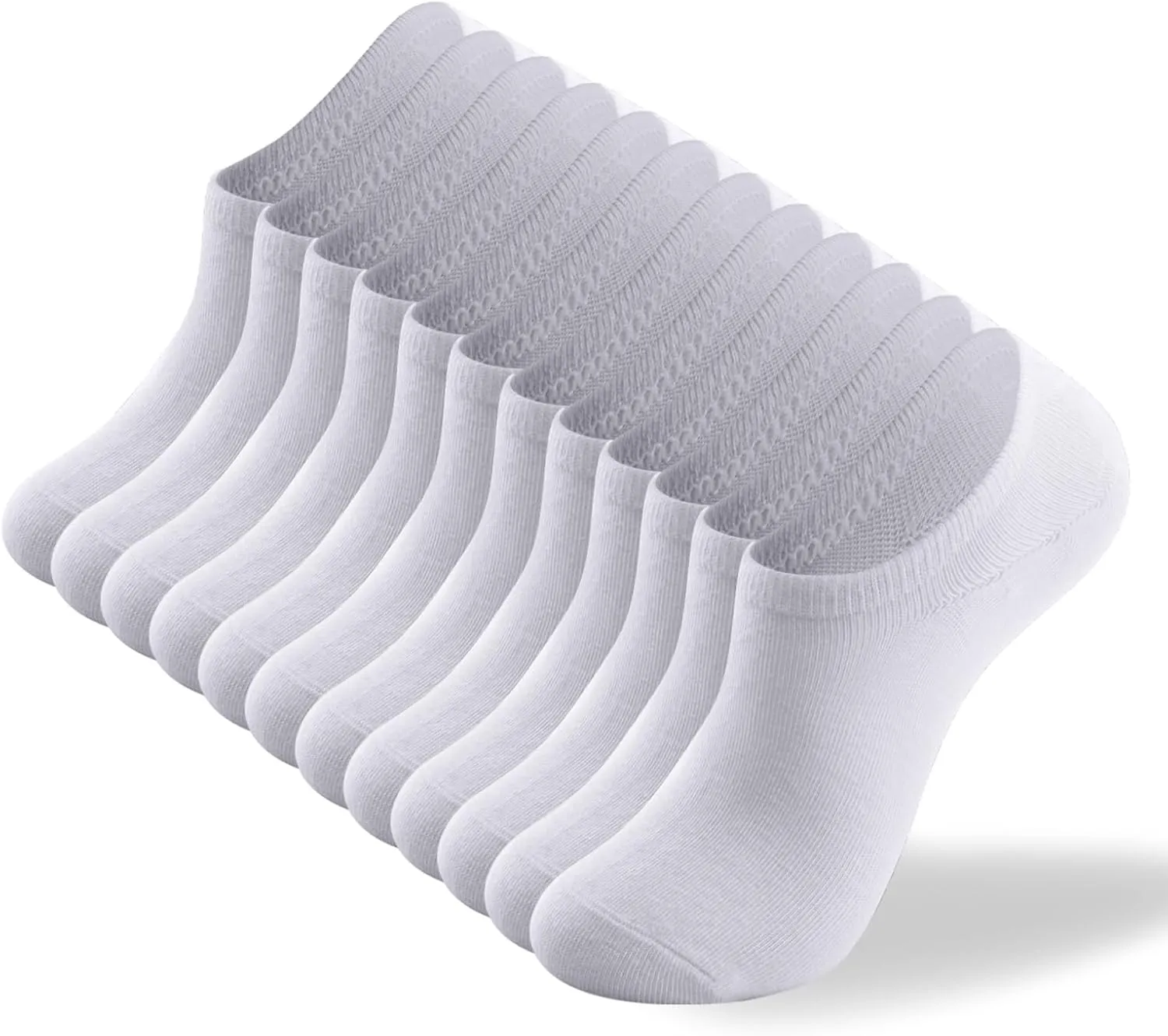 deefly Invisible Liner Socks - Anti-Slip Low Cut No Show Socks Women Casual and Athletic Flat Boat Line 6 Pairs