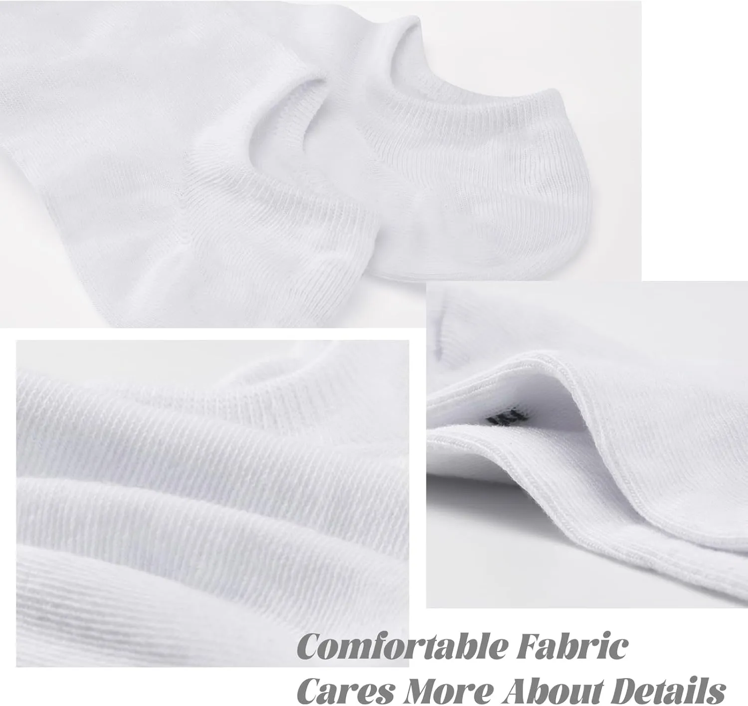 deefly Invisible Liner Socks - Anti-Slip Low Cut No Show Socks Women Casual and Athletic Flat Boat Line 6 Pairs
