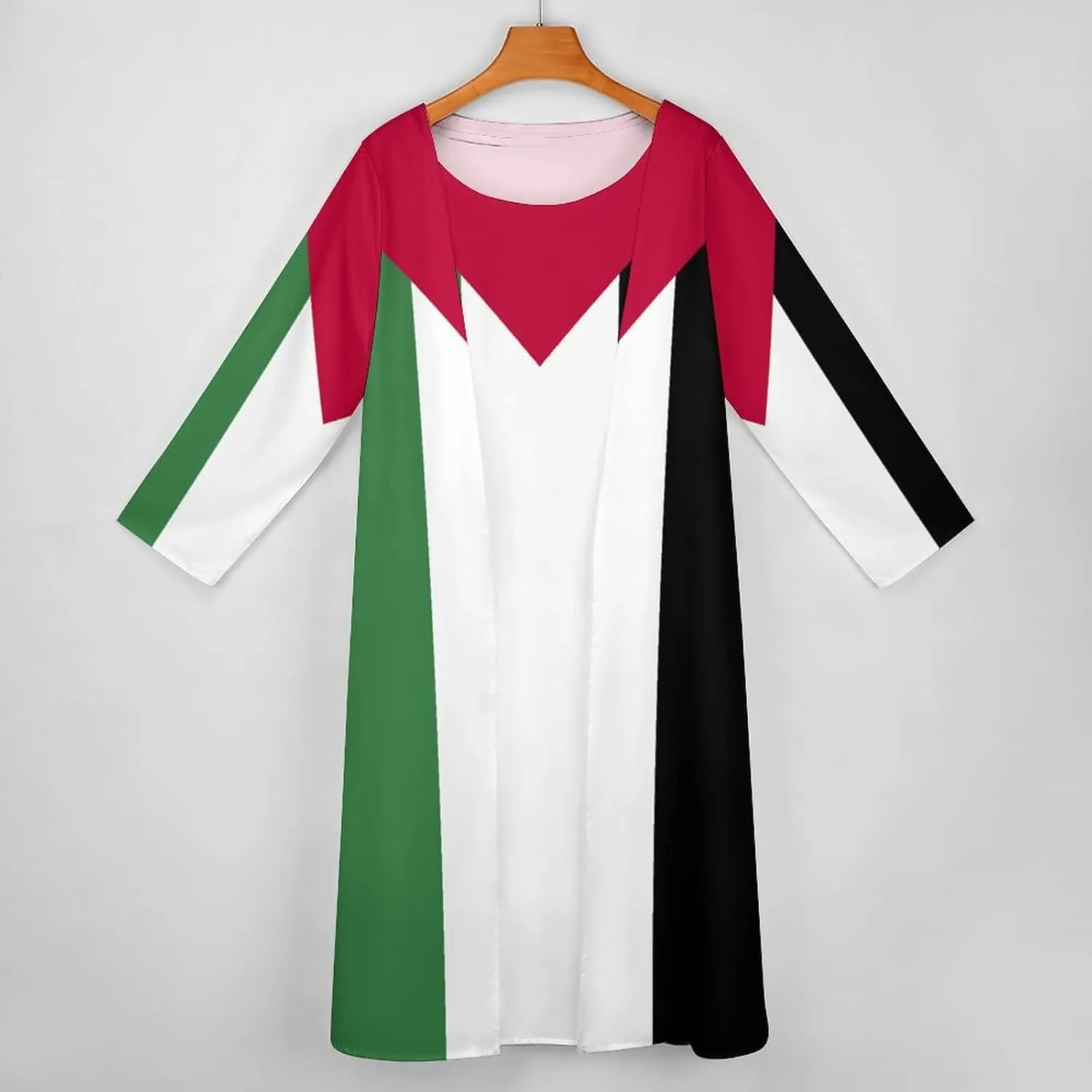 Dress Suit Skirts for Womens Summer Top Palestine Flag Casual V Neck Shift Dress XL