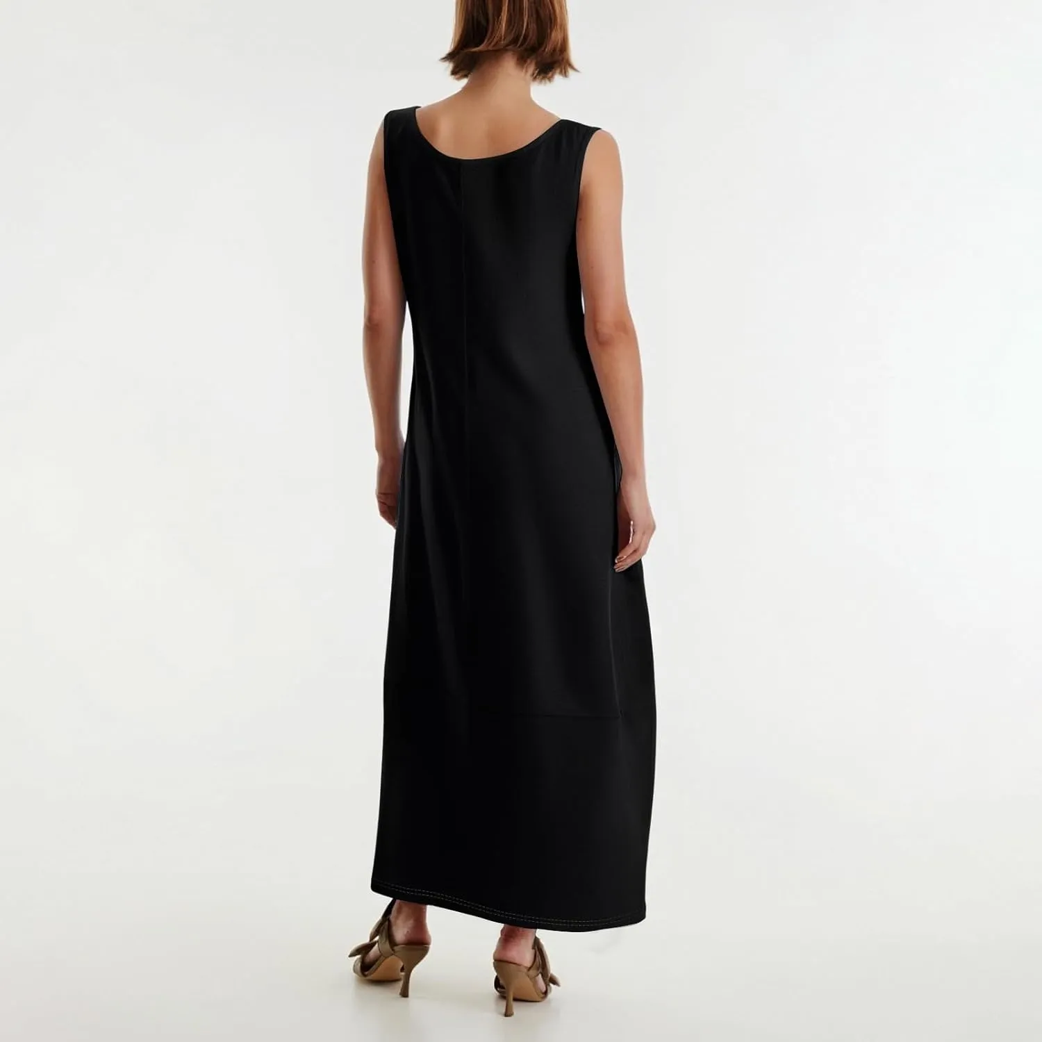 Dresses for Women 2025 Summer Casual Maxi Dress Scoop Neck Sleeveless Sundress Loose Flowy Beach Vacation Tank Dress