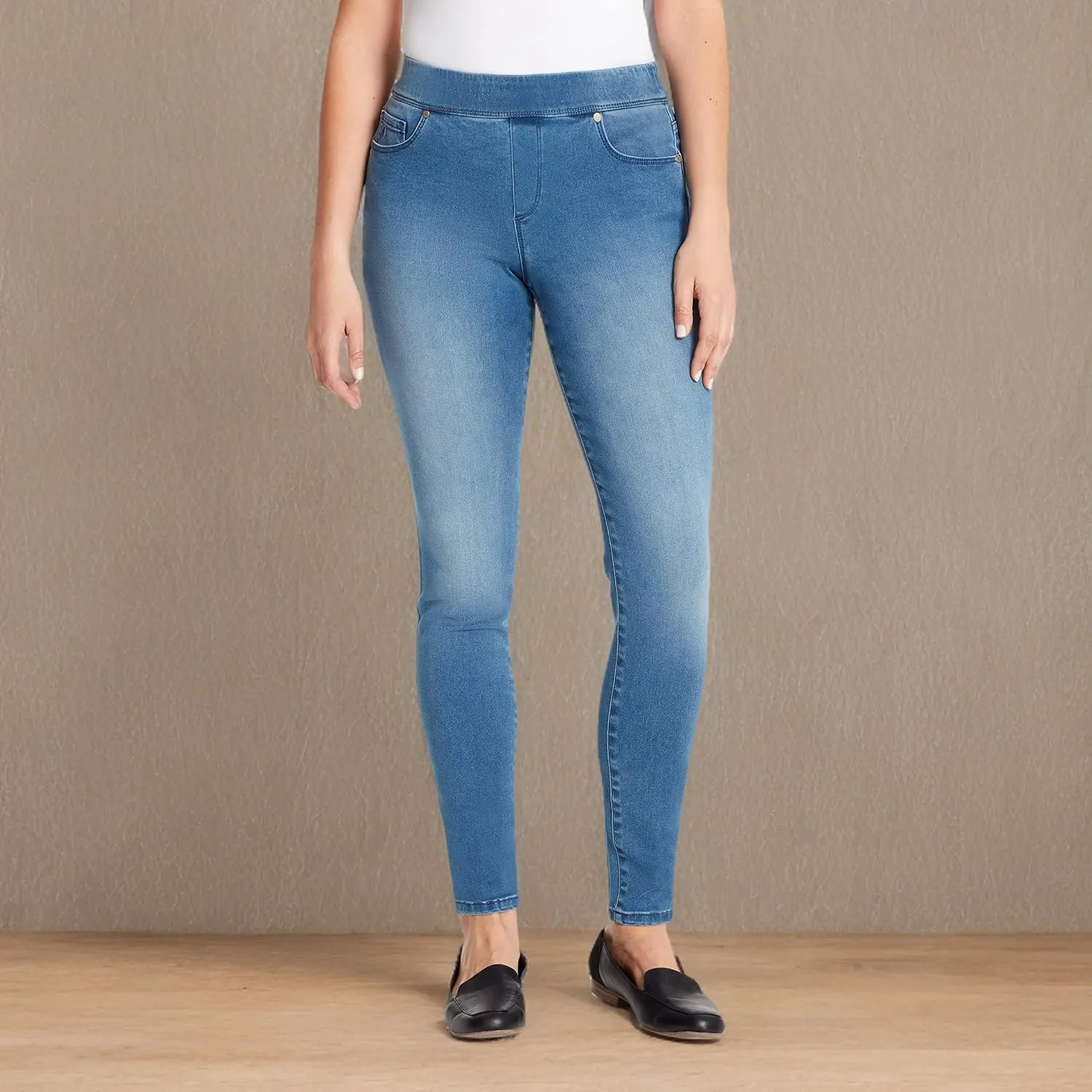 Gloria Vanderbilt Women's Avery Ponte Slim Pull on Pant