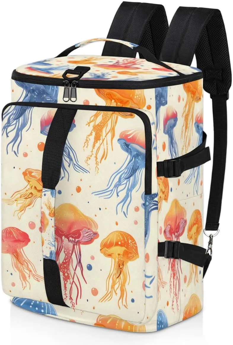 Jellyfish Travel Backpack Carry On Flight Approved for Men Women, Lightweight Large Luggage Weekender Casual Daypack Backpacks for Traveling Airplane