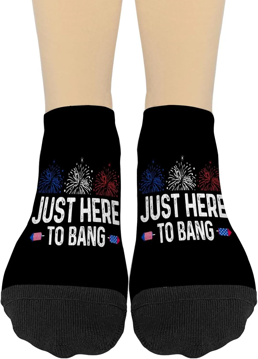 Just Here To Bang No Show Socks For Women Cotton Socks Womens