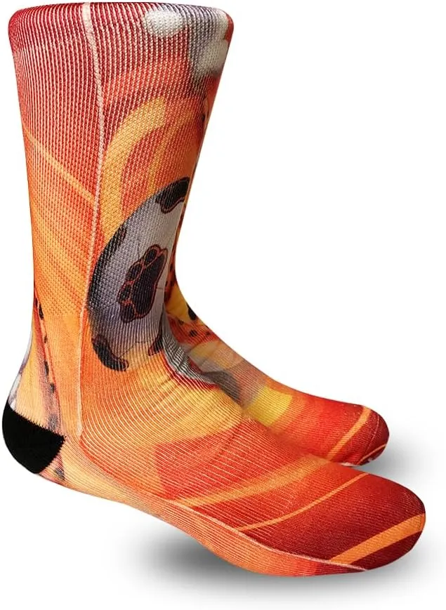 KACOLOR Crazy Socks for Men Novelty Socks Funny Colorful Snack & Junk Food Patterned Crew Socks
