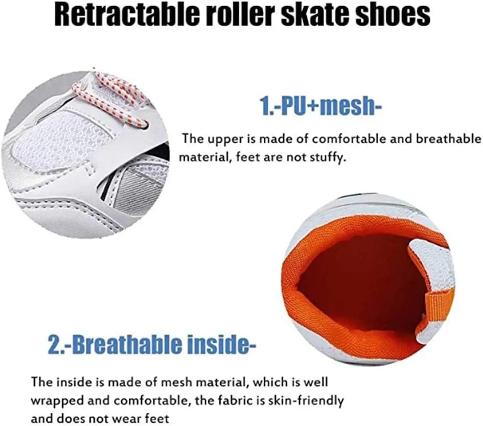 Kids USB Charging Led Light Up Shoes with Wheels Fashion Sneakers Kids Skateboarding for Girls Boys Shoes Comfortable Mesh Surface Thanksgiving Christmas Day Best GiftBlue-USA 13