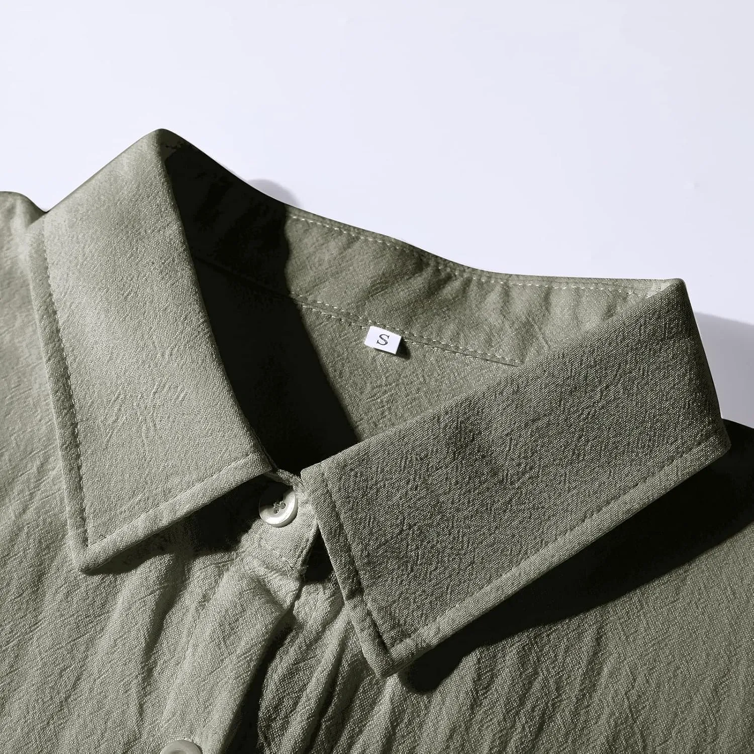 Ladyful Women's Button Down Cotton Linen Shirt Dress Long Sleeve Maxi Shirtdress Beach Summer Dress Pockets