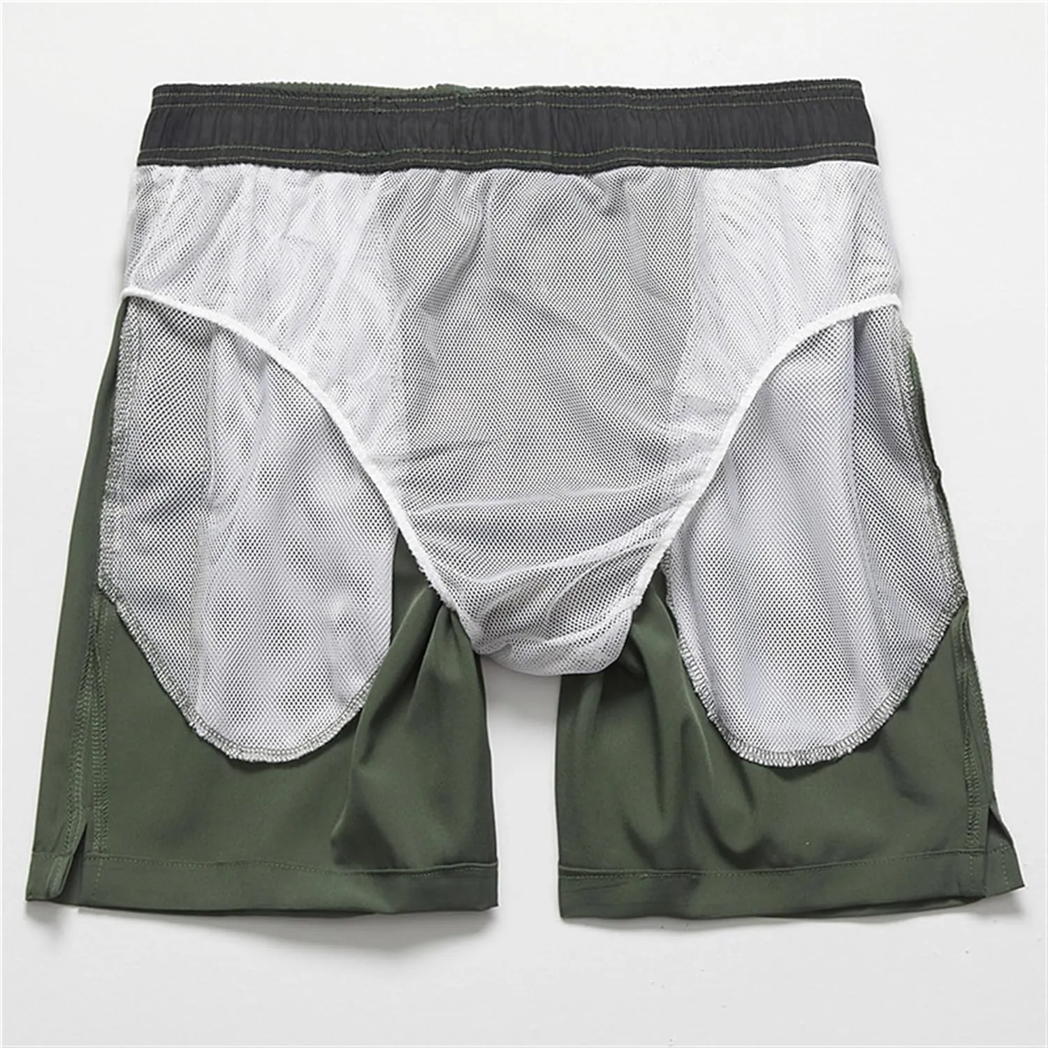 Men Athletic Gym Shorts Lightweight Sports Running Short Pants Quick Dry with Zipper Pockets Short
