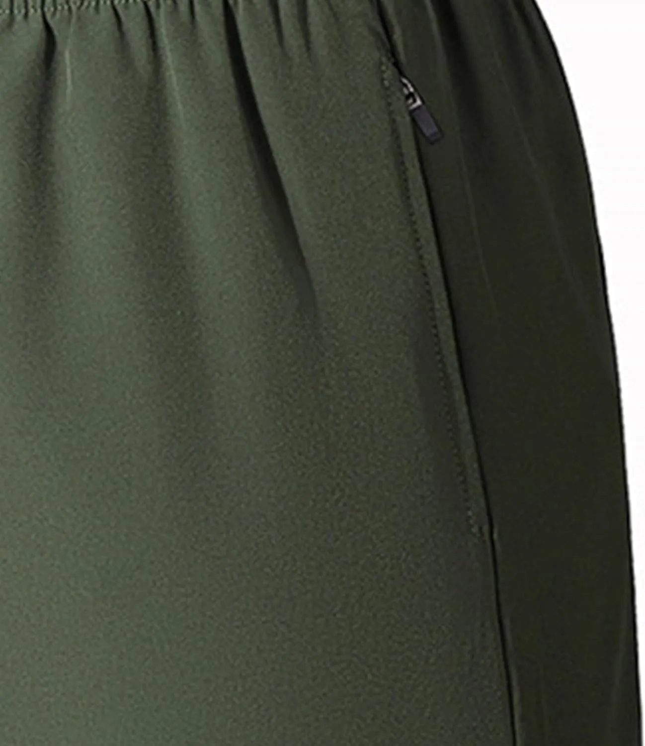 Men Athletic Gym Shorts Lightweight Sports Running Short Pants Quick Dry with Zipper Pockets Short