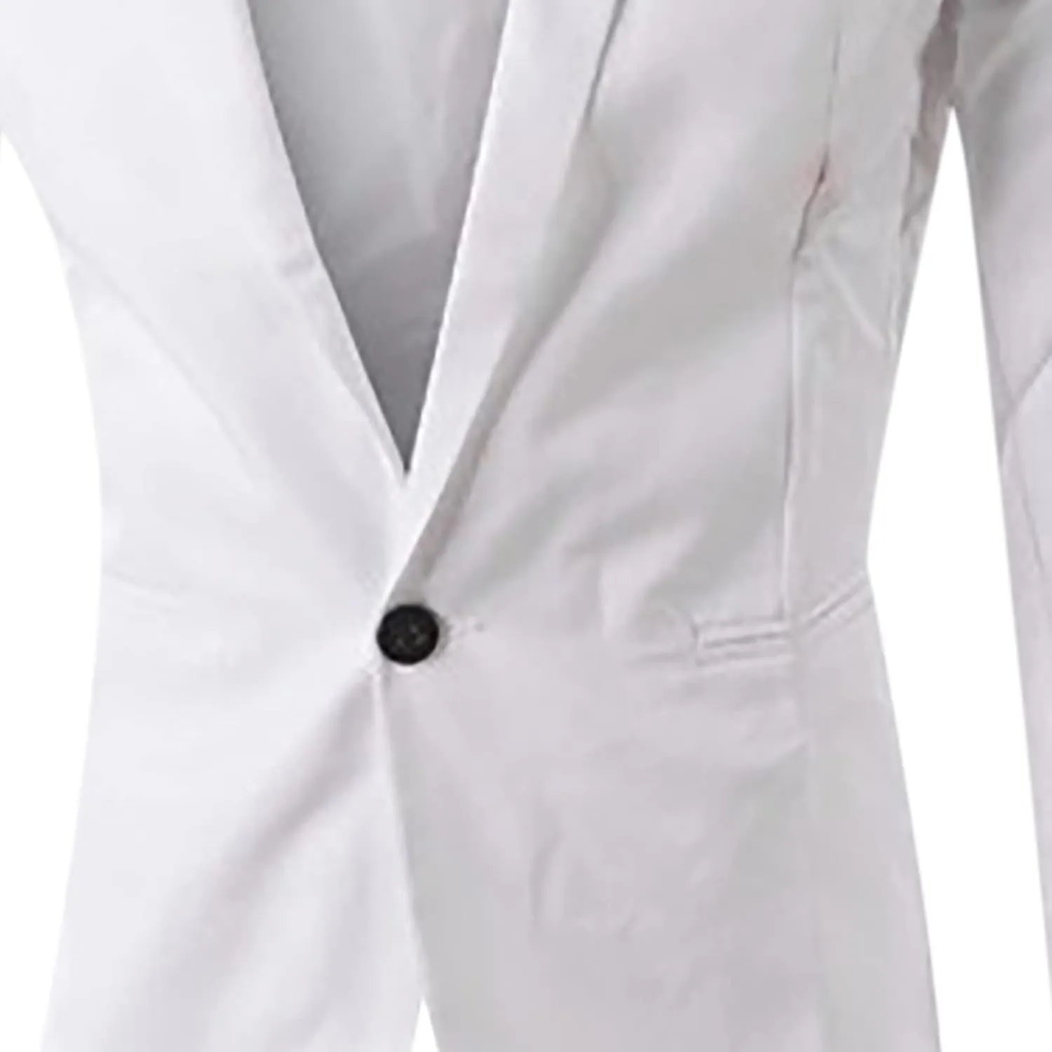 Men Casual Blazer Jackets Slim Fit Suits Jacket One Button Business Sports Coat Solid Long Sleeve Office Work Tops