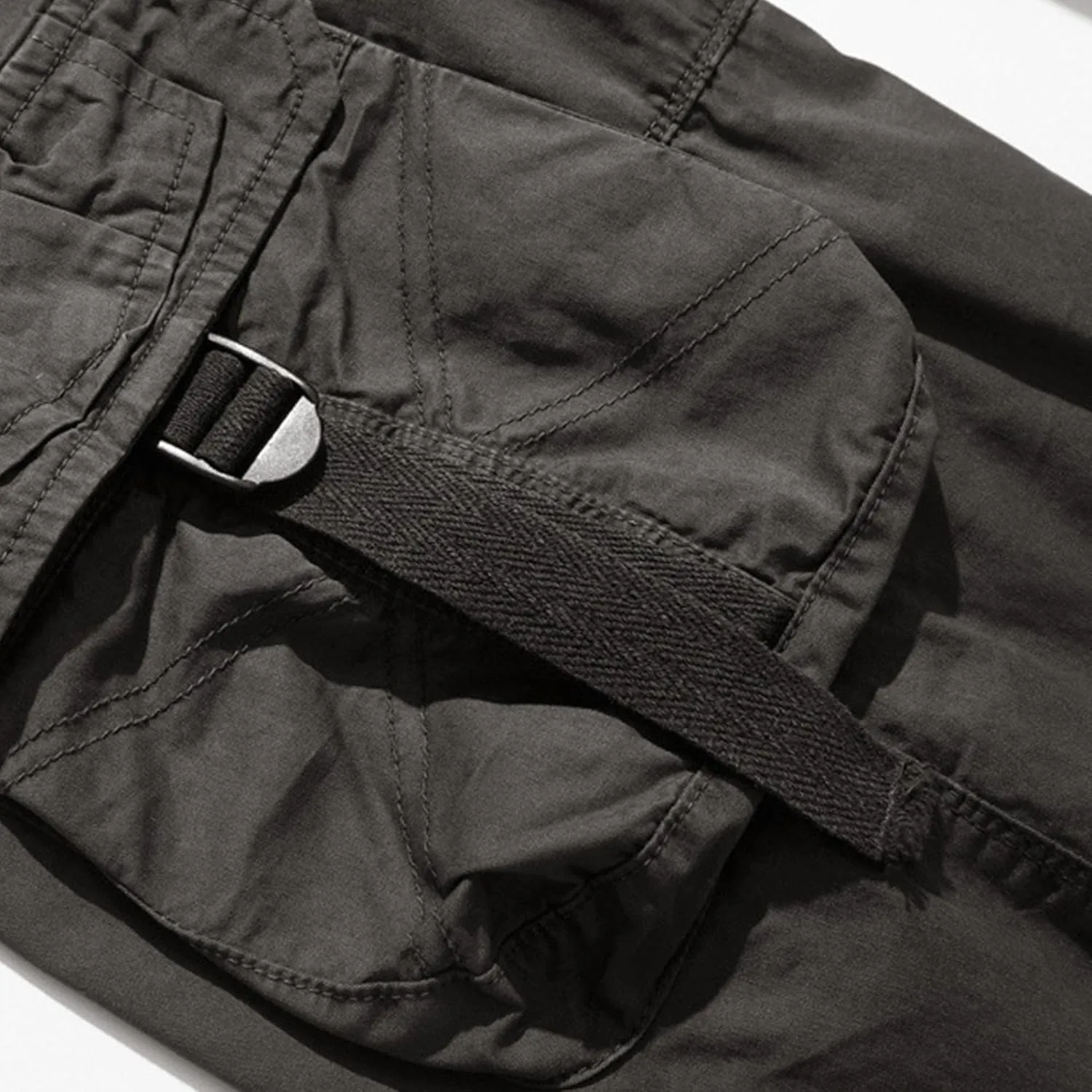 Men Multi Pocket Cargo Shorts Outdoor Hiking Relaxed Fit Short Pants Lightweight Cotton Work Casual Short