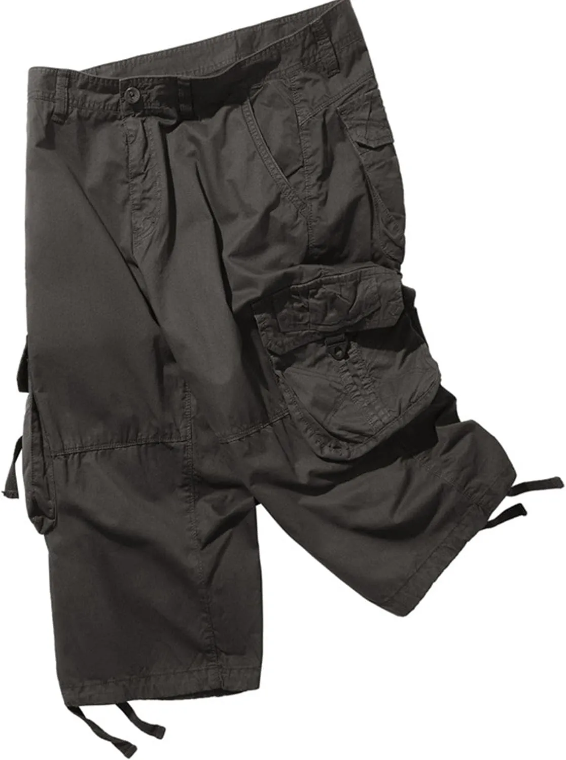 Men Multi Pocket Cargo Shorts Outdoor Hiking Relaxed Fit Short Pants Lightweight Cotton Work Casual Short
