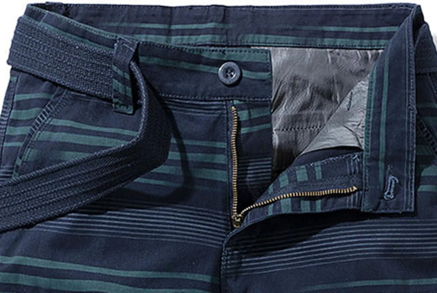 Men's Cargo Plaid Shorts Multi-Pocket Outdoor Work Short Lightweight Classic Relaxed Fit Short Pant