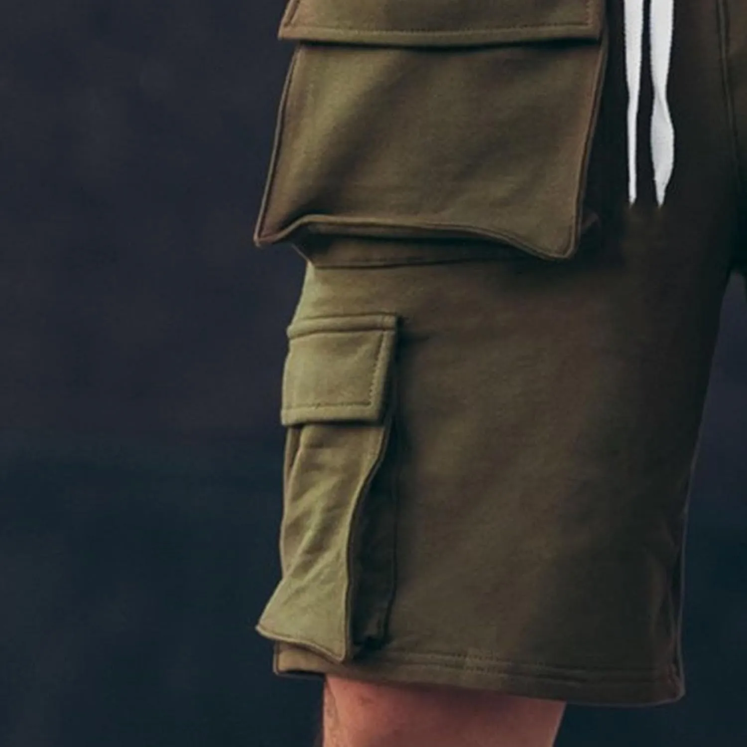 Mens Casual Cargo Shorts Outdoor Lightweight Multi-Pocket Short Relaxed Fit Cotton Work Short Pants