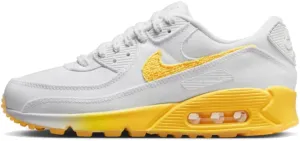Nike Air Max 90 Women's Shoes (FJ4548-100,White/Citron Pulse-Alabaster-SAIL) Size 5