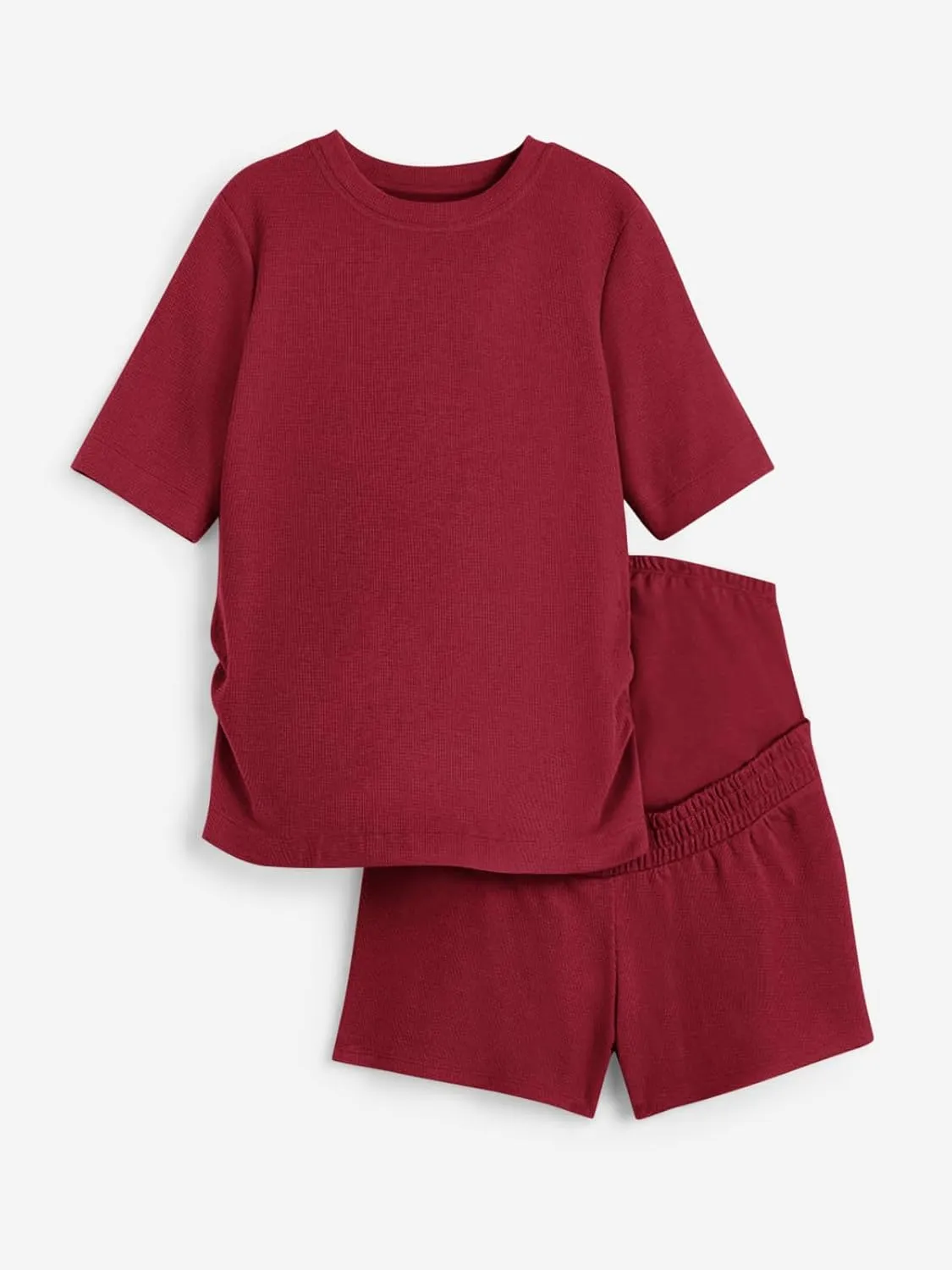 Onedreamer Womens Maternity Pajamas Sets 2 Piece Outfits Short Sleeve Shirts and Shorts Pregnancy Lounge Sets Mama Clothes
