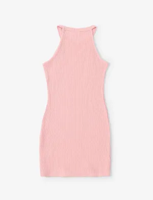 PATPAT Girl's Sleeveless Bodycon Dress Halter Neck Pencil Cami Midi Basi Dresses 4-12 Year