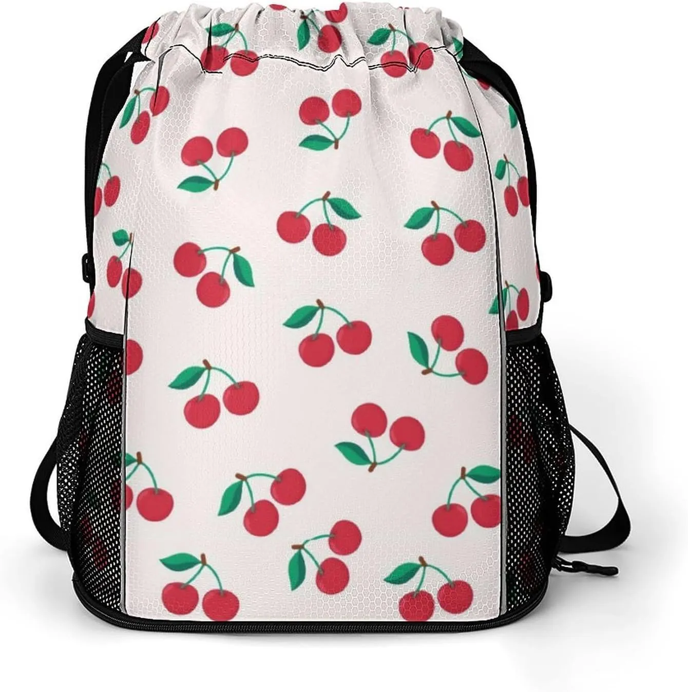 Red Cherry Sports Backpack with Large Mouth Design And Dry Wet Separation for Unisex