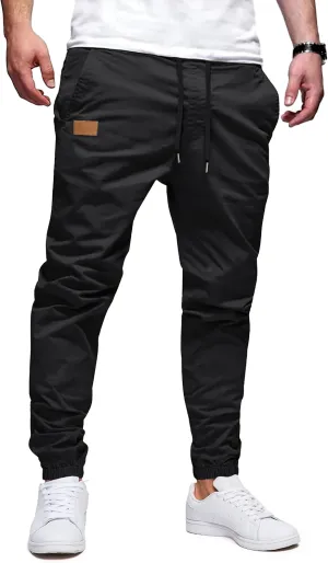 SEVEGO Tall Men's Casual Joggers 30"/32"/34"/36" Inseam Cotton Chino Cargo Pants Hiking Outdoor Sweatpants