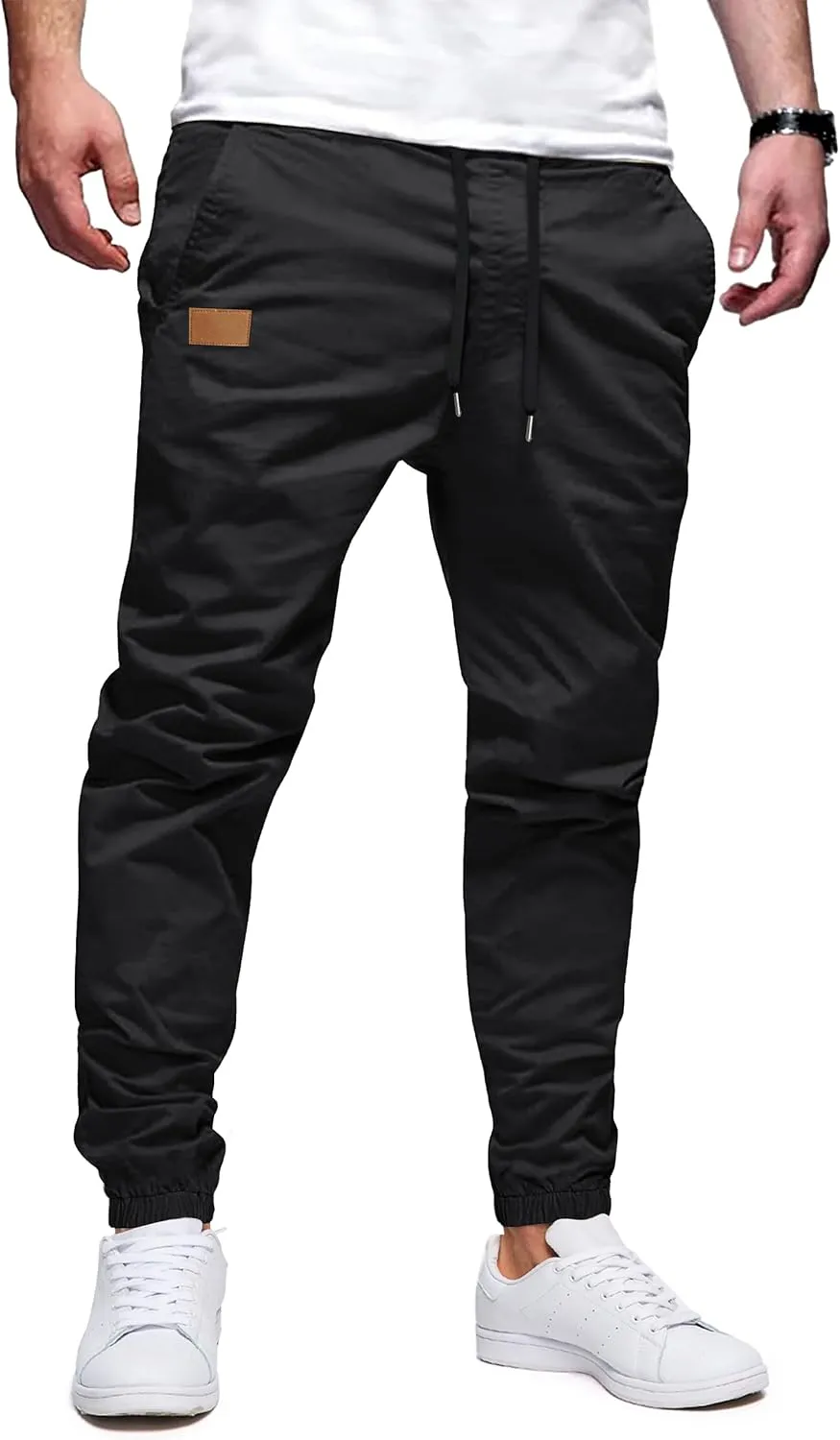 SEVEGO Tall Men's Casual Joggers 30"/32"/34"/36" Inseam Cotton Chino Cargo Pants Hiking Outdoor Sweatpants