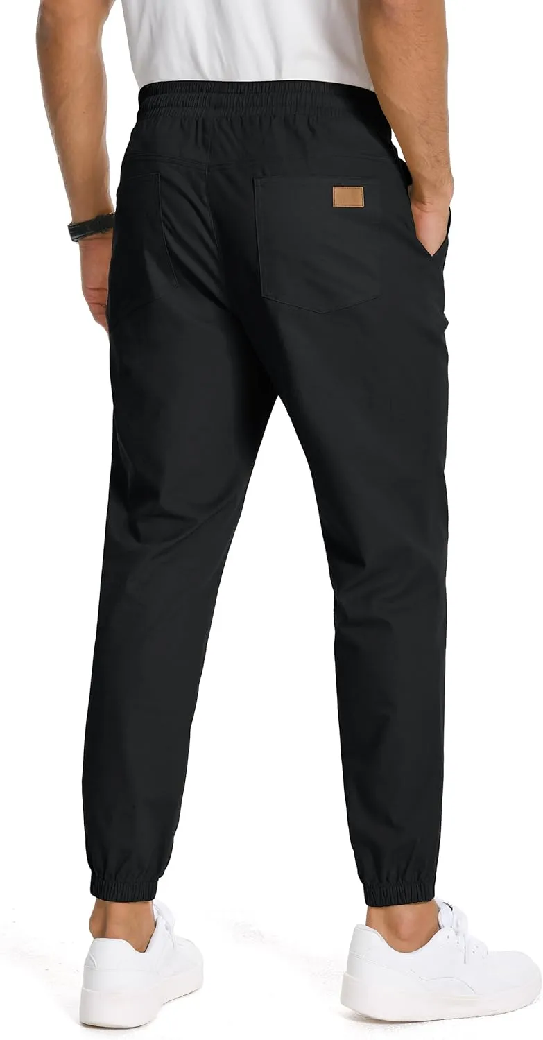 SEVEGO Tall Men's Casual Joggers 30"/32"/34"/36" Inseam Cotton Chino Cargo Pants Hiking Outdoor Sweatpants