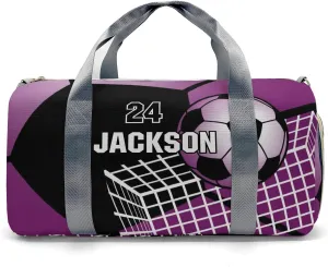 Soccer Ball Gym Grape Gym Bag for Women, Travel Duffle Bag Carry On Weekender Bag with Shoe Compartment