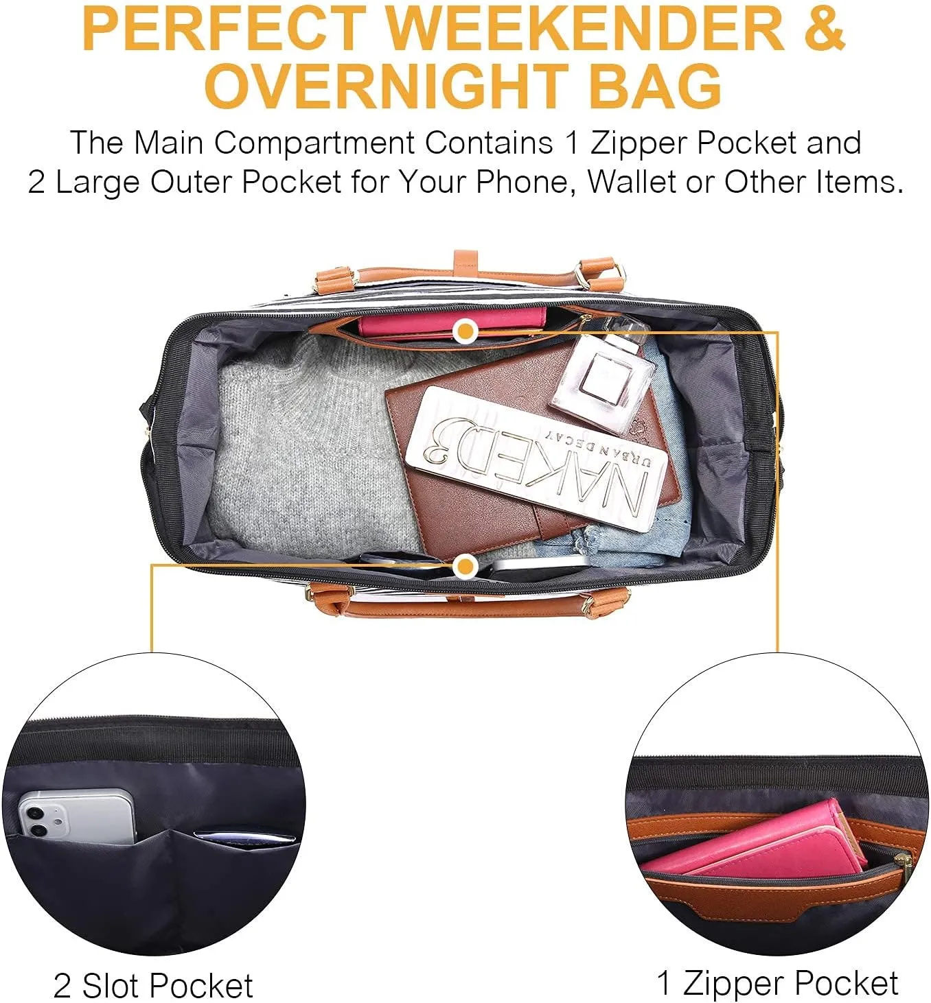 Sucipi Weekender Bags for Women Canvas Travel Duffle Bag with Shoe Compartment Overnight Bag Carry on Gym Duffel with Toiletry Bag for Traveling Weekend Hospital Bags for Labor and Delivery