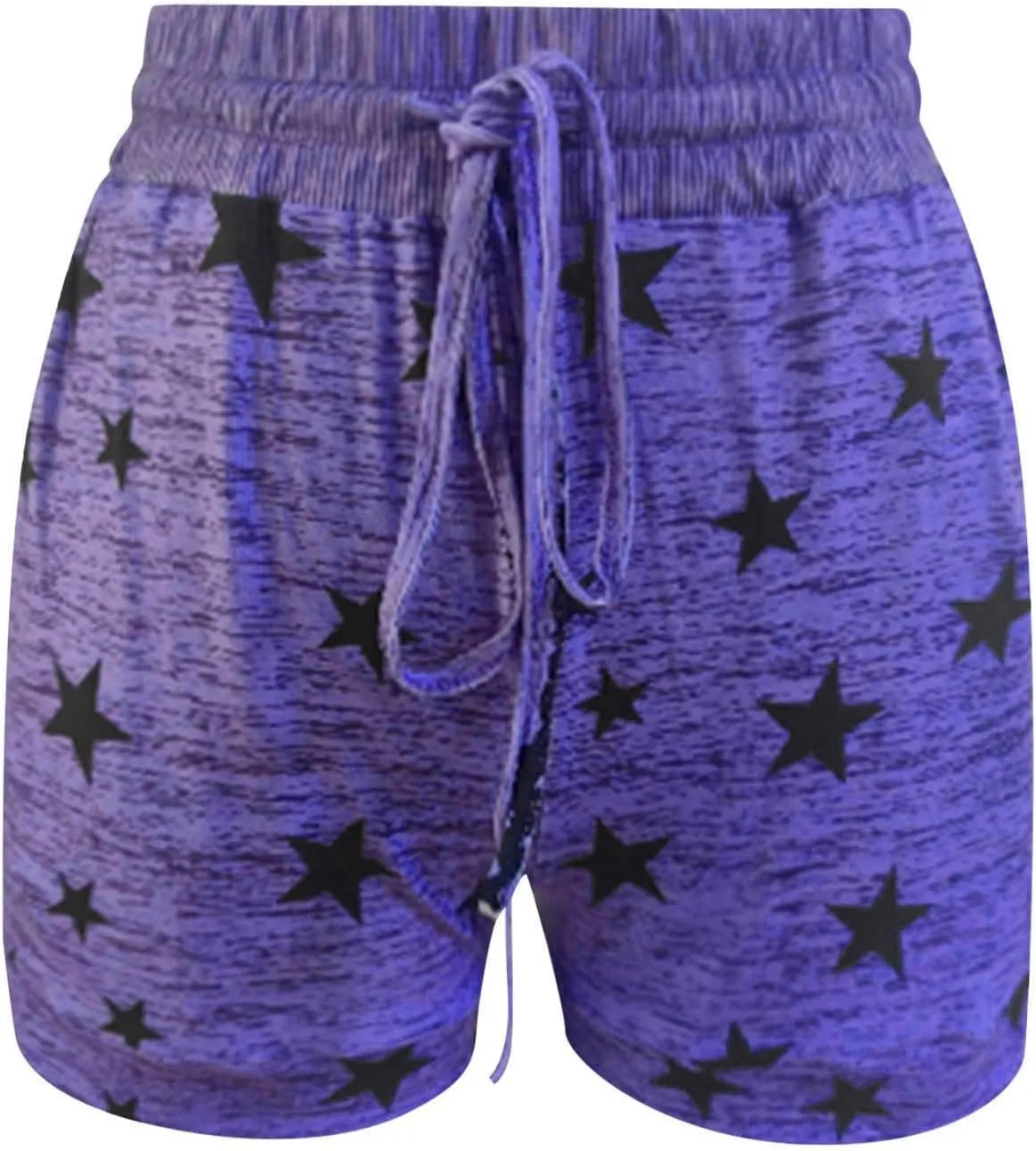 Summer Shorts for Women Trendy Print Yoga Pants Casual Loose Elastic Drawstring Trousers Beach Shorts Pockets