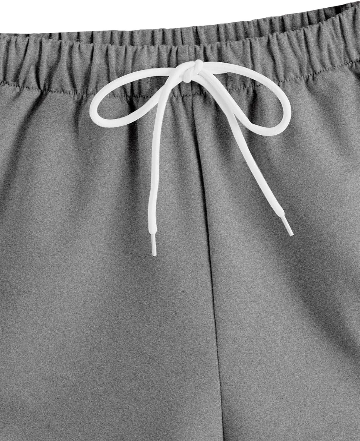 SweatyRocks Women's High Waist Lounge Cute Strawberry Embroidery Drawstring Waist Workout Sweat Shorts
