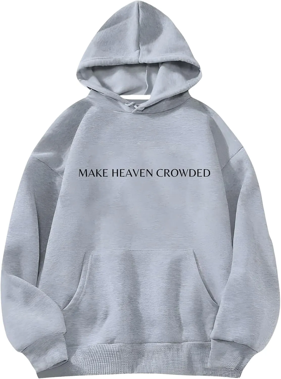 SweatyRocks Women's Letter Graphic Oversized Sweatshirt Long Sleeve Pullover Hoodies with Pocket