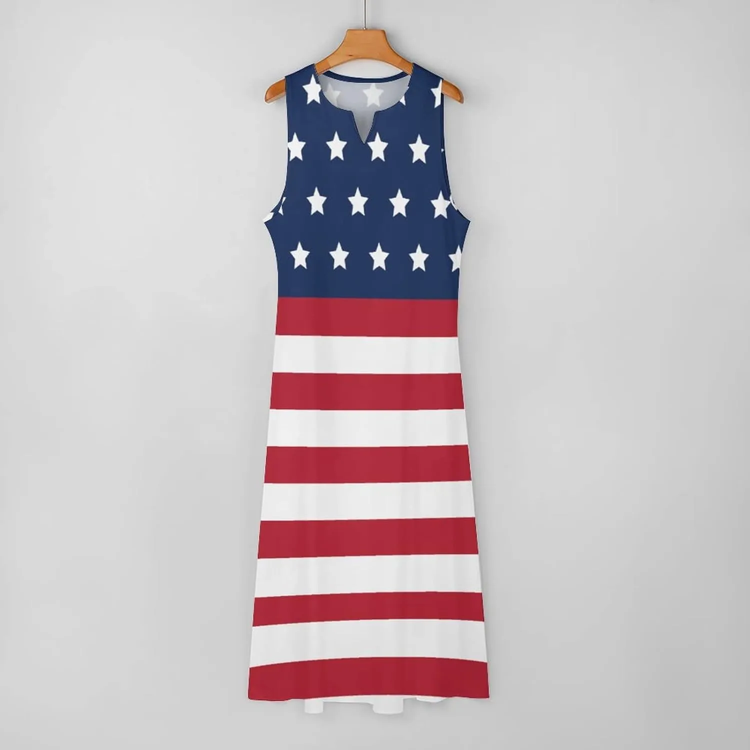 TAIZIYEAH Long Dress Elegant Casual Long Dress American Flag Girls Summer Sunshine Beach Skirts for Womens S