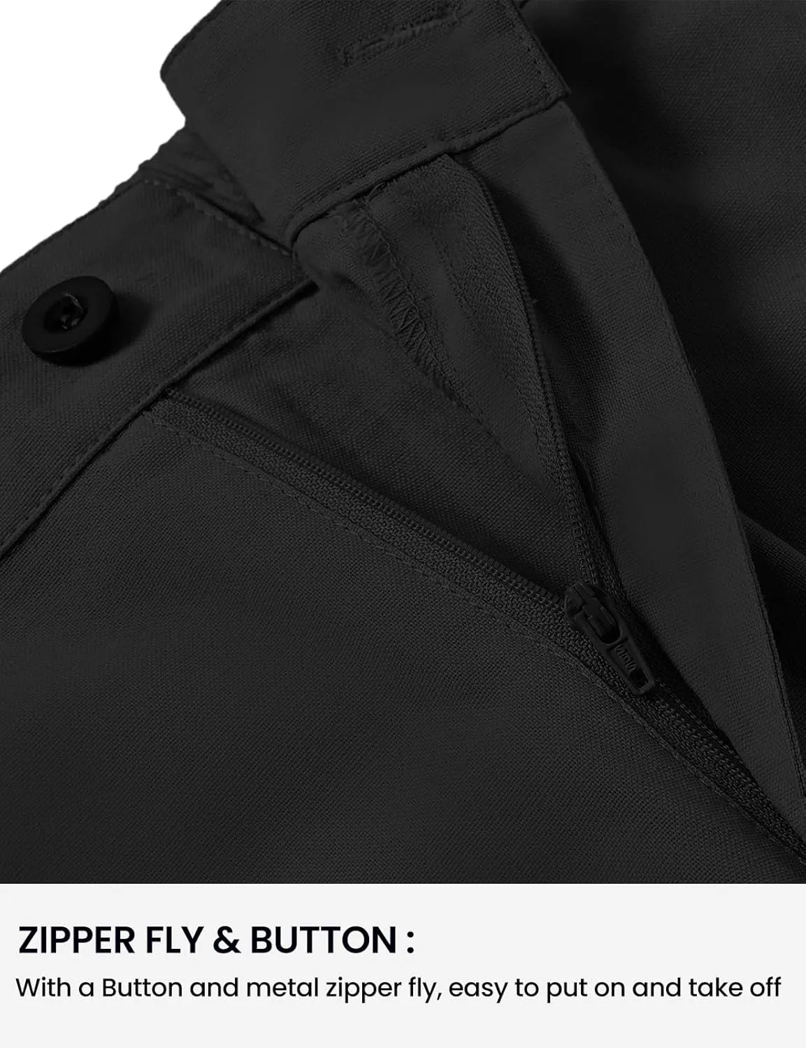 TBMPOY Men’s Linen Pants Casual Lightweight Beach Summer Pants Elastic Waist Slim Fit Trousers