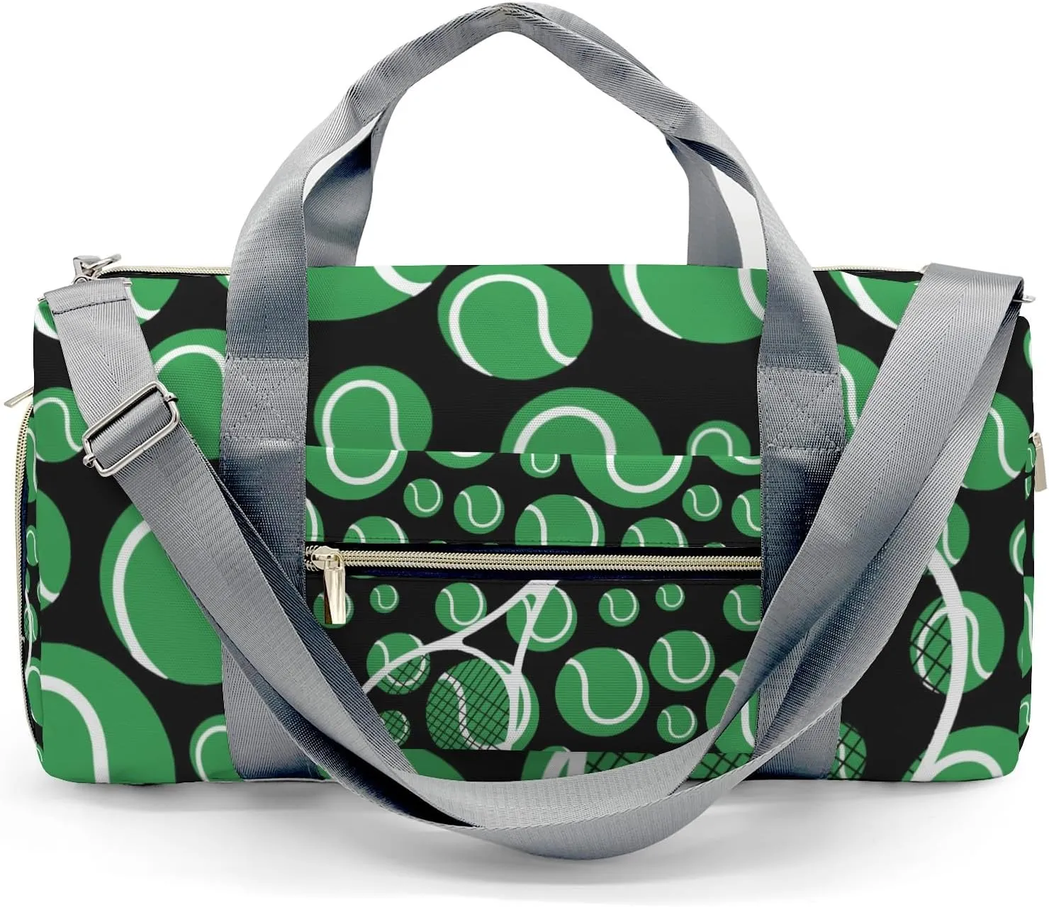 Tennis Clover Sport Gym Waterproof Travel Duffel Bag for Men and Women with Shoe Compartment