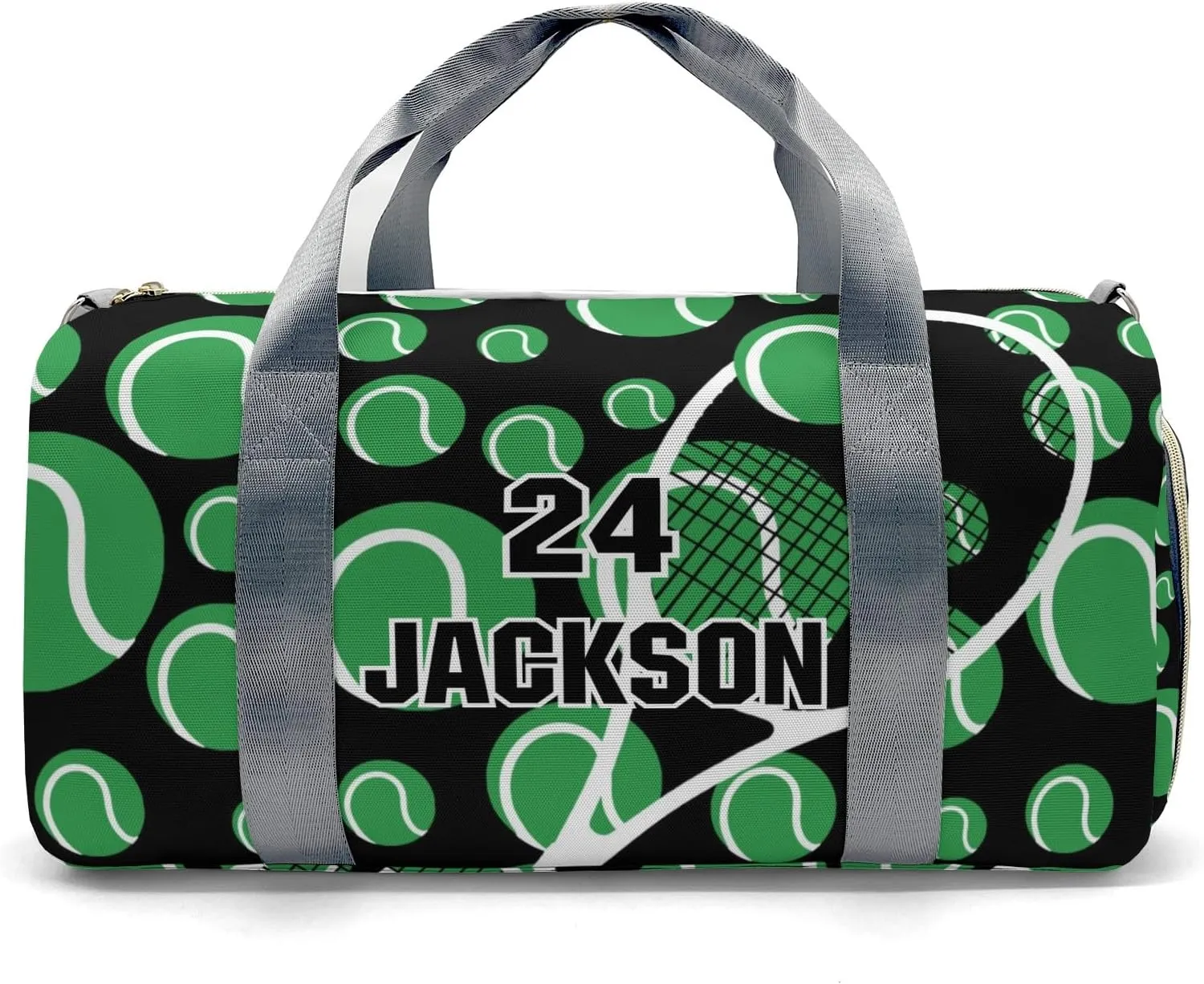 Tennis Clover Sport Gym Waterproof Travel Duffel Bag for Men and Women with Shoe Compartment