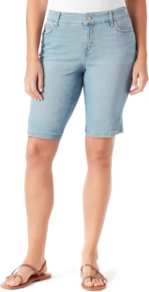 Vintage America Blues Women's Boho Slim Stretch Denim Bermuda Short