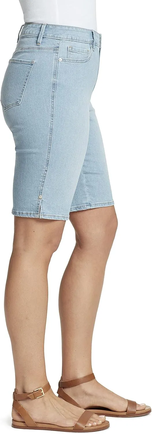 Vintage America Blues Women's Boho Slim Stretch Denim Bermuda Short