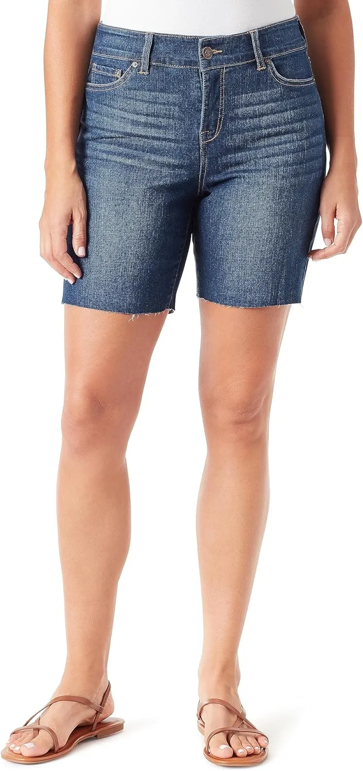 Vintage America Blues Women's Boho Slim Stretch Denim Mini Short
