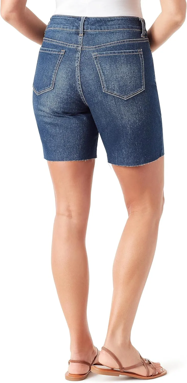 Vintage America Blues Women's Boho Slim Stretch Denim Mini Short