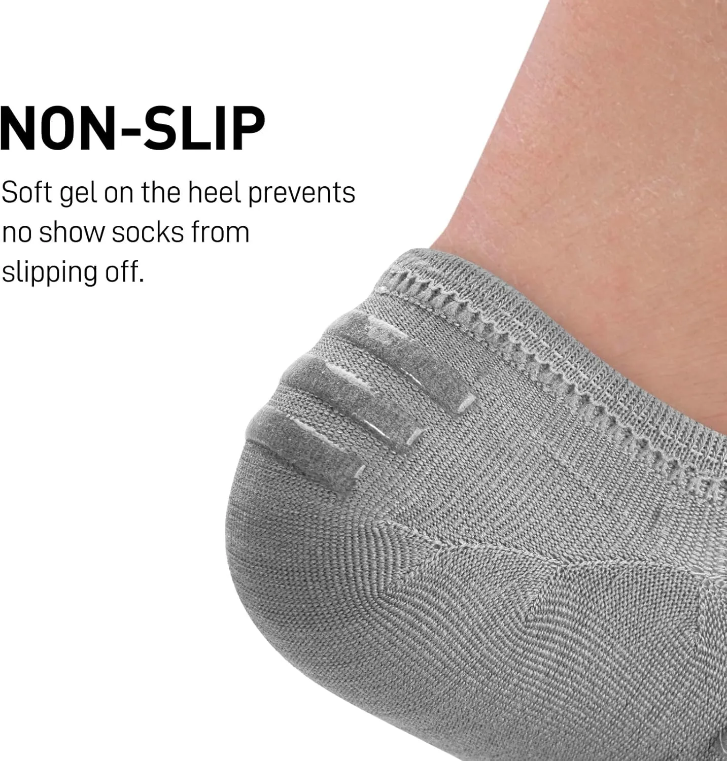 wernies No Show Socks Men 10 Pairs Ankle Low Cut Cotton Men Socks with Non Slip Grips 6-10/11-13