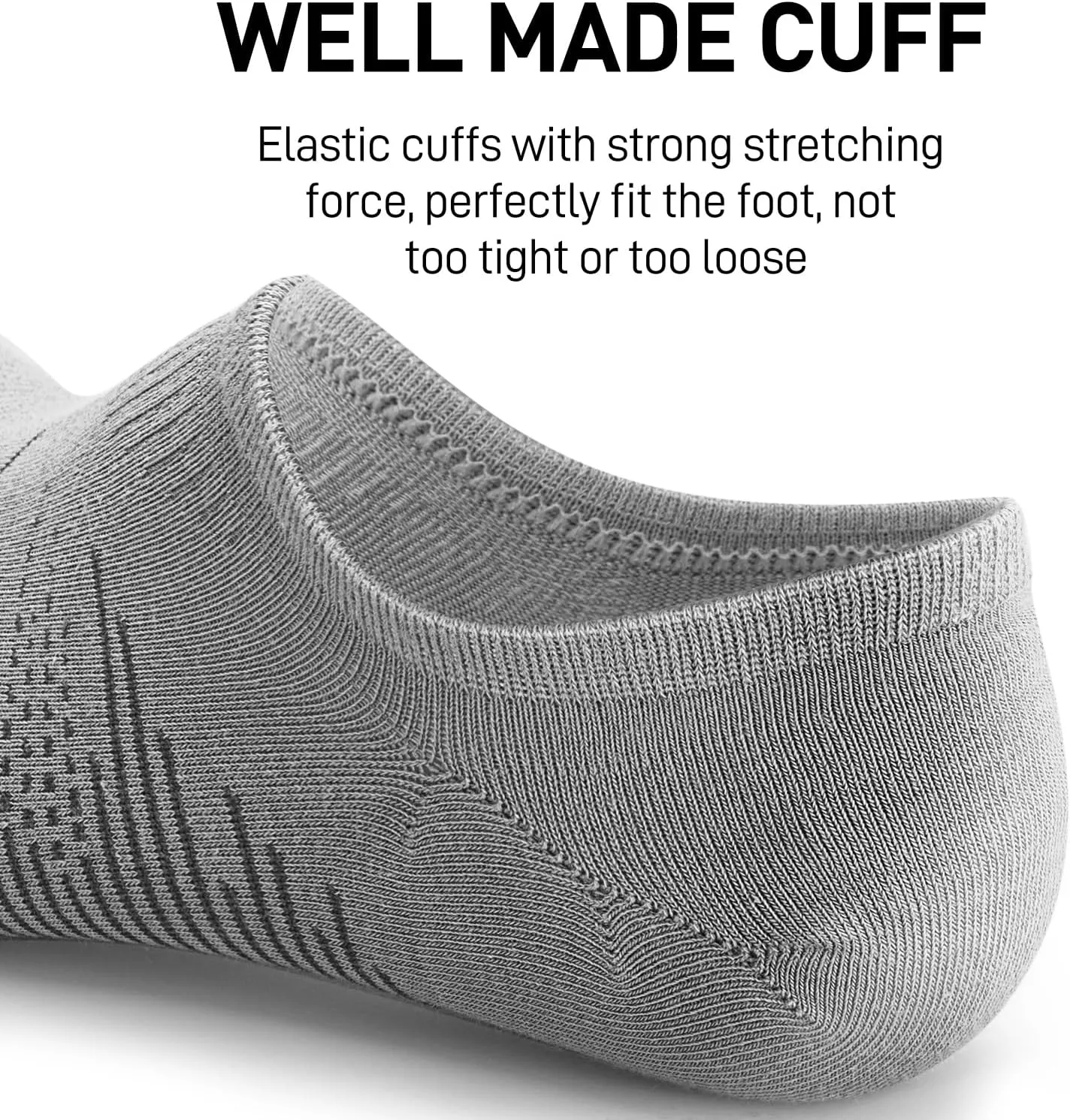 wernies No Show Socks Men 10 Pairs Ankle Low Cut Cotton Men Socks with Non Slip Grips 6-10/11-13