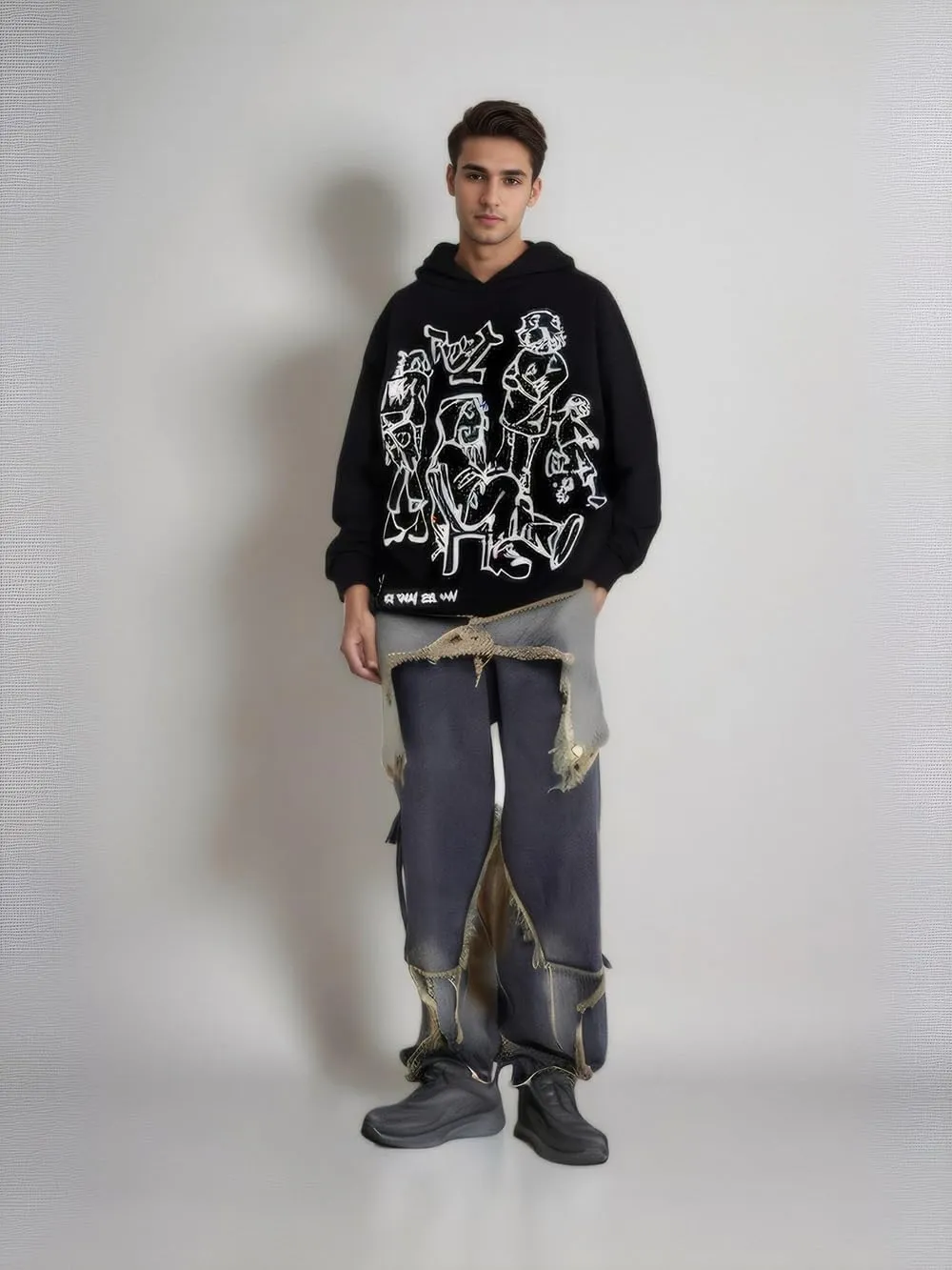 Women Rhinestone Graphic Hoodies Y2k Full Zip Up Jacket Men Gothic Oversized Aesthetic Hoodie Clothes Casual Sweatshirt