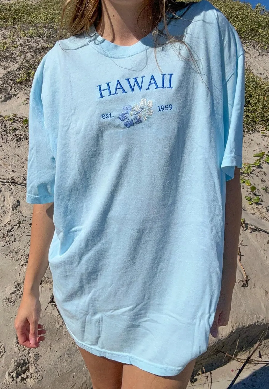 Women Teen Girls Oversized Graphic T Shirts Short Sleeve Aesthetic Baggy Top Y2K Summer Coastal Beach Tees