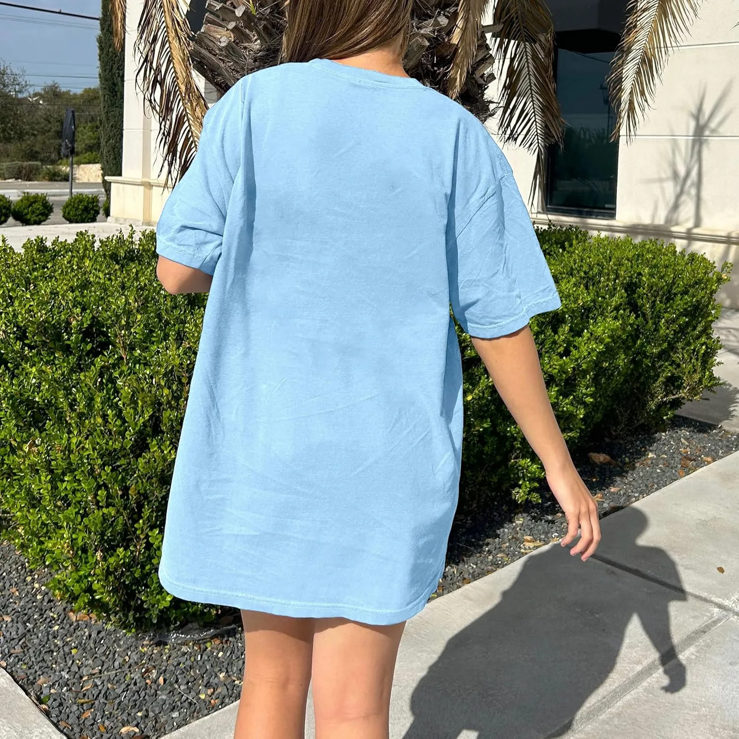 Women Teen Girls Oversized Graphic T Shirts Short Sleeve Aesthetic Baggy Top Y2K Summer Coastal Beach Tees