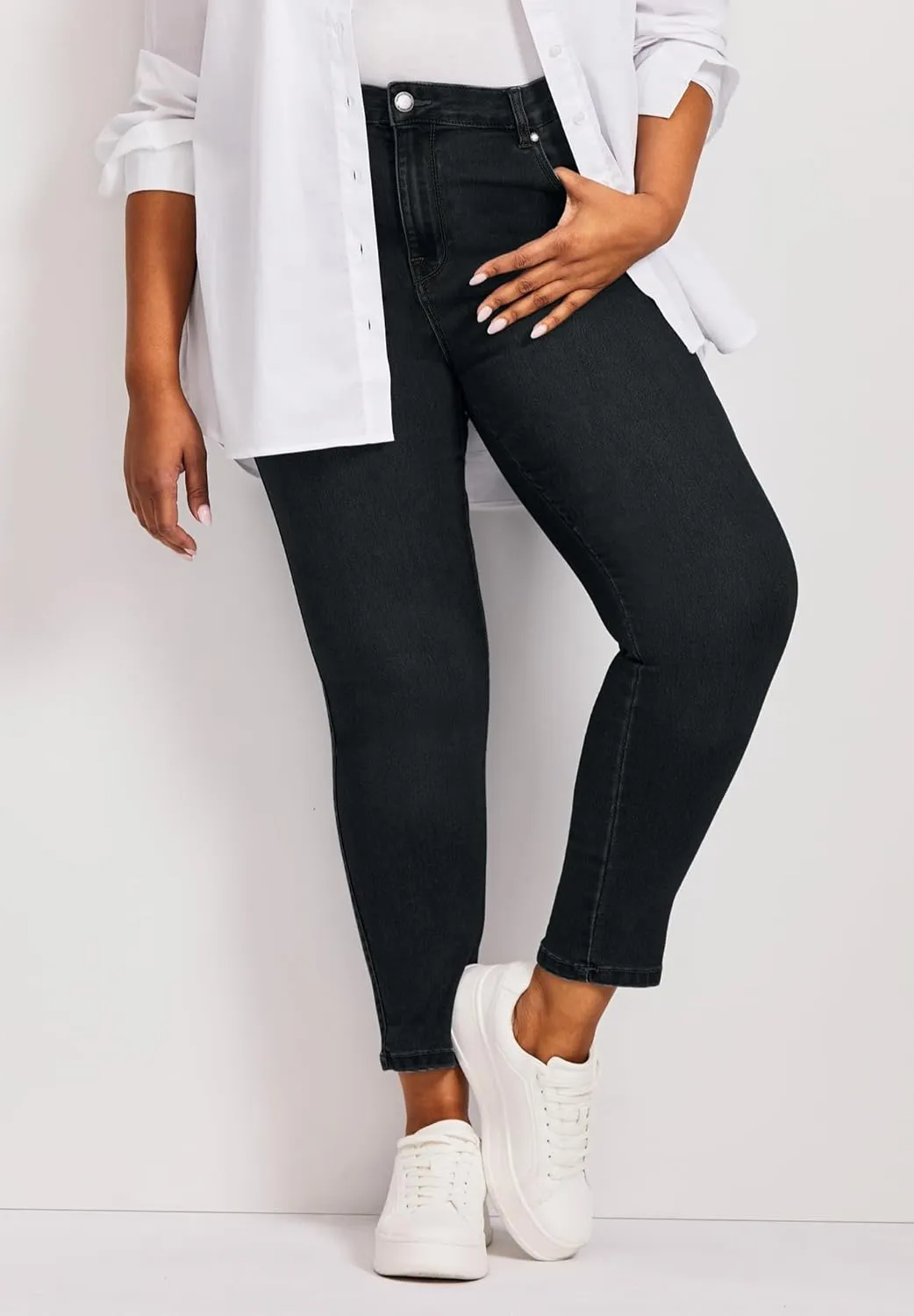 Women's Plus Size Tall Butter Denim Skinny Jean
